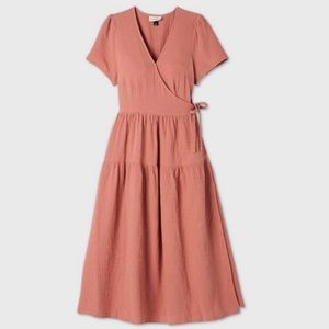 Universal Thread Target Pink Wrap Maxi Dress